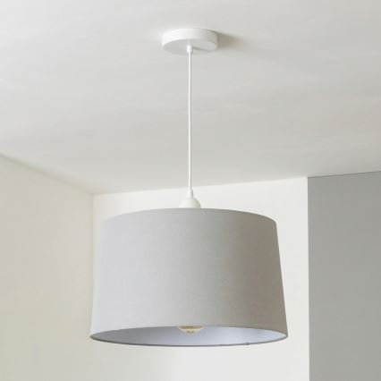 Brilagi - Lámpara colgante LED con cable CERIA 1xE27/40W/230V Ø 45 cm gris