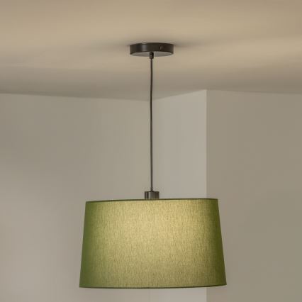 Brilagi - Lámpara colgante LED con cable CERIA 1xE27/40W/230V Ø 45 cm verde