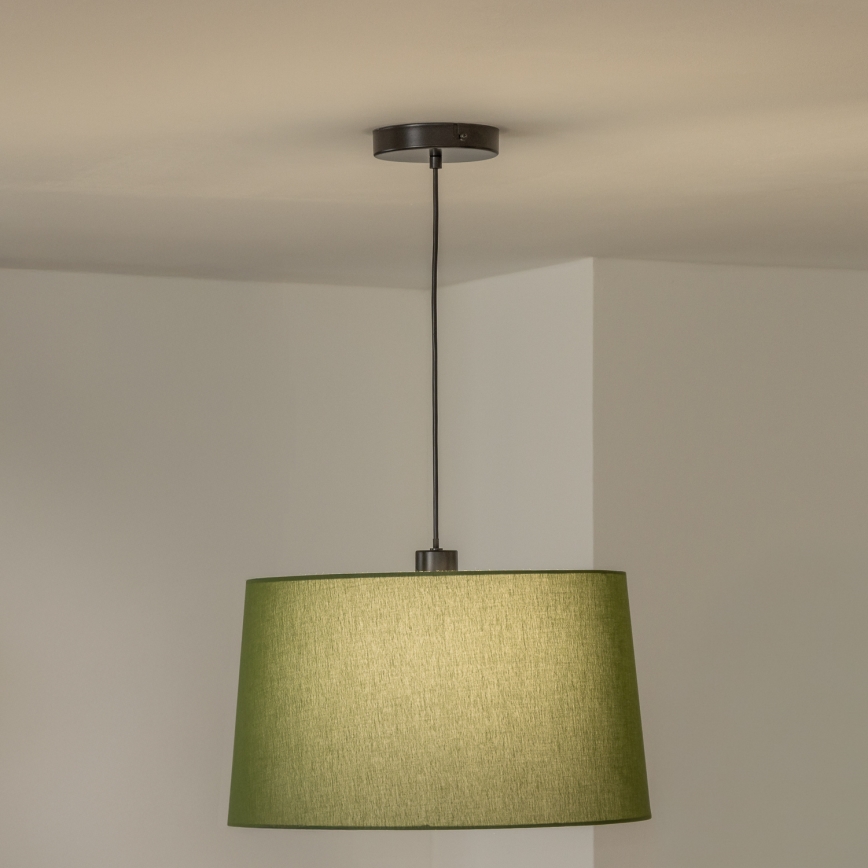 Brilagi - Lámpara colgante LED con cable CERIA 1xE27/40W/230V Ø 45 cm verde