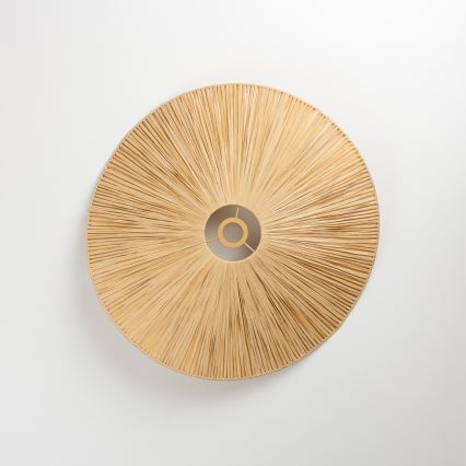 Brilagi - Lámpara colgante LED con cable CERIA BOHO 1xE27/40W/230V diámetro 60 cm rafia