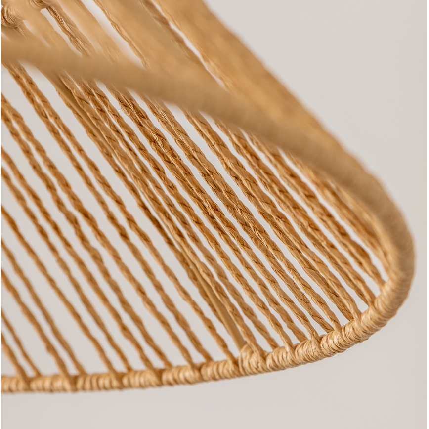 Brilagi - Lámpara colgante LED con cable CERIA BOHO 1xE27/40W/230V, diámetro 70 cm, marrón