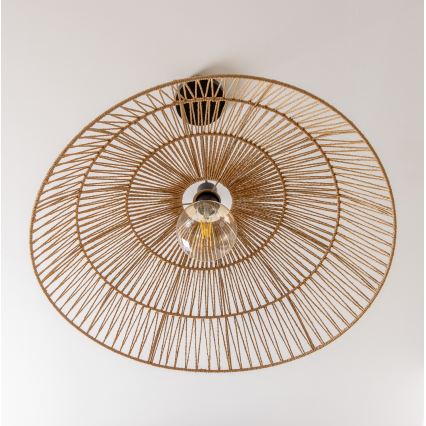 Brilagi - Lámpara colgante LED con cable CERIA BOHO 1xE27/40W/230V, diámetro 70 cm, marrón