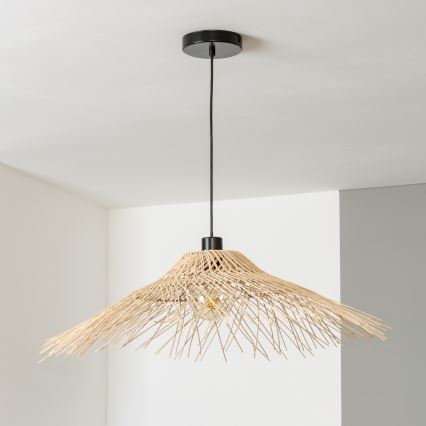Brilagi - Lámpara colgante LED con cable CERIA BOHO 1xE27/40W/230V Ø 100 cm bambú