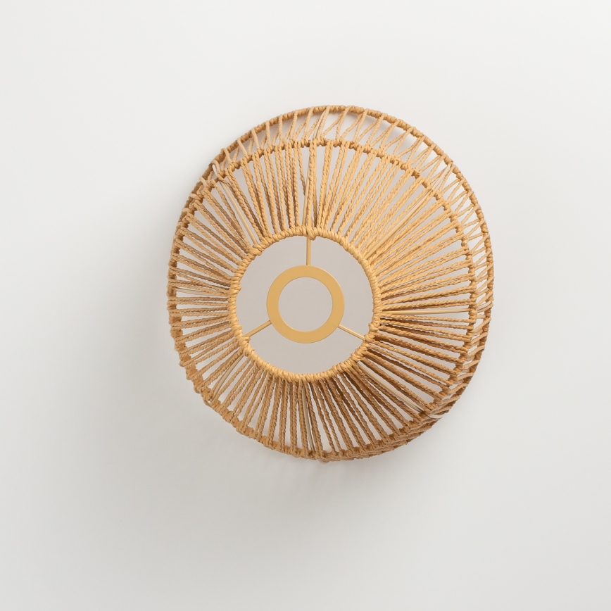 Brilagi - Lámpara colgante LED con cable CERIA BOHO 1xE27/40W/230V Ø 30 cm marrón