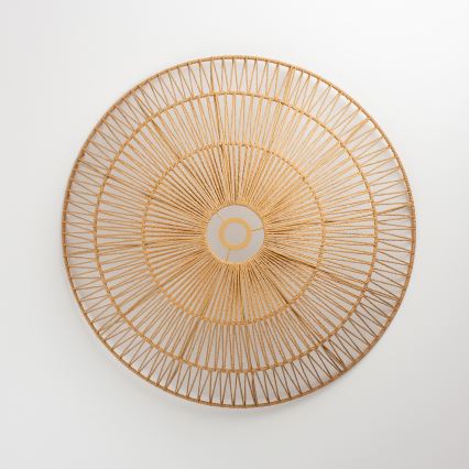 Brilagi - Lámpara colgante LED con cable CERIA BOHO, 1xE27/40W/230V, Ø 70 cm, marrón