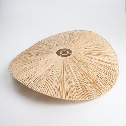 Brilagi - Lámpara colgante LED con cable CERIA BOHO 1xE27/40W/230V Ø 80 cm de rafia