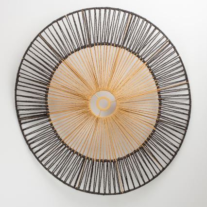 Brilagi - Lámpara colgante LED con cable CERIA BOHO 1xE27/40W/230V Ø 80 cm negro/marrón