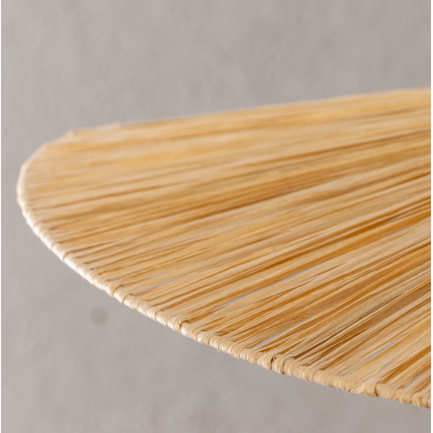 Brilagi - Lámpara colgante LED con cable CERIA BOHO 1xE27/40W/230V Ø 80 cm rafia