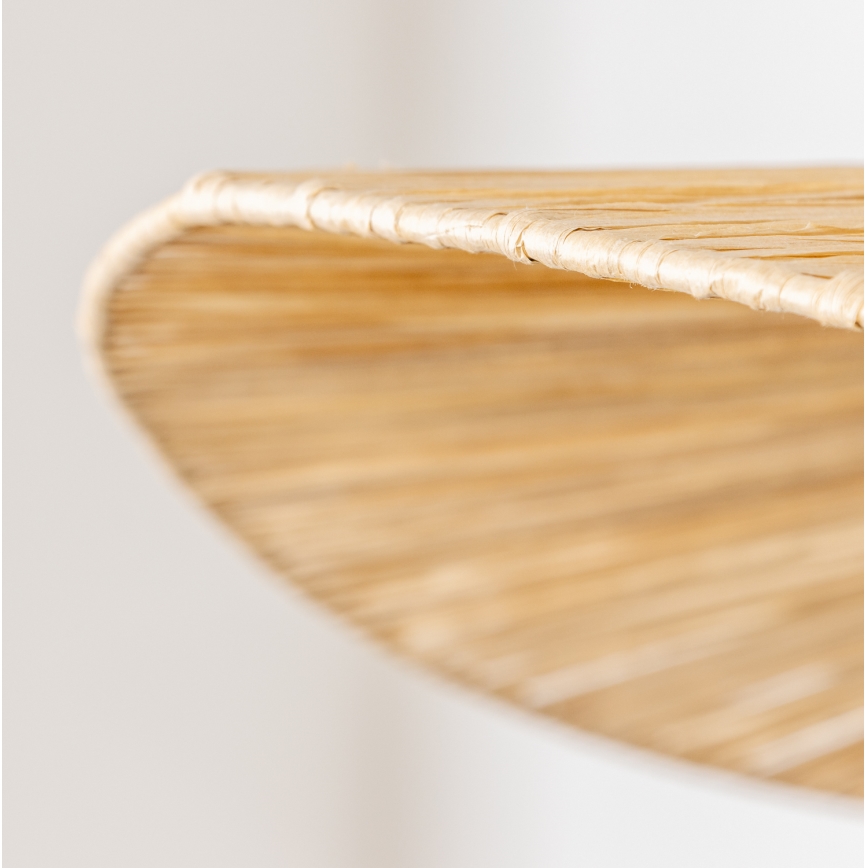 Brilagi - Lámpara colgante LED con cable CERIA BOHO 1xE27/40W/230V Ø 80 cm rafia