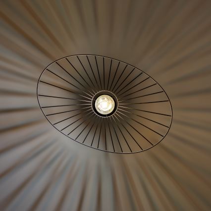 Brilagi - Lámpara colgante LED con cable CERIA WIRE 1xE27/40W/230V 40x56 cm negra