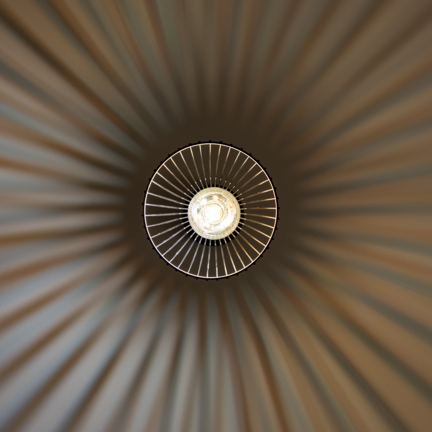 Brilagi - Lámpara colgante LED con cable CERIA WIRE 1xE27/40W/230V Ø 21 cm negra