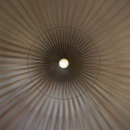 Brilagi - Lámpara colgante LED con cable CERIA WIRE 1xE27/40W/230V Ø 60 cm negra