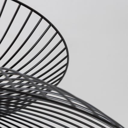 Brilagi - Lámpara colgante LED con cable CERIA WIRE 1xE27/40W/230V Ø 60 cm negra