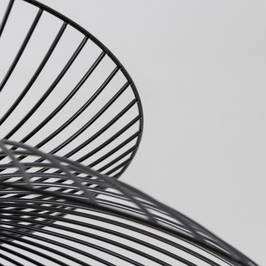 Brilagi - Lámpara colgante LED con cable CERIA WIRE 1xE27/40W/230V Ø 60 cm negra