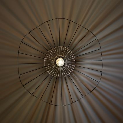 Brilagi - Lámpara colgante LED con cable CERIA WIRE 1xE27/40W/230V Ø 80 cm negra