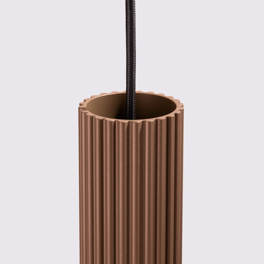 Brilagi - Lámpara colgante LED con cable CRESTO 1xGU10/10W/230V marrón