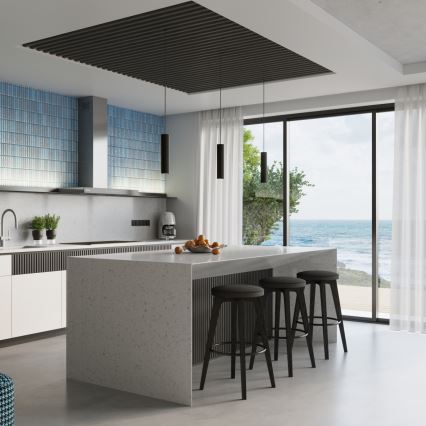 Brilagi - Lámpara colgante LED con cable CRESTO 1xGU10/10W/230V negra