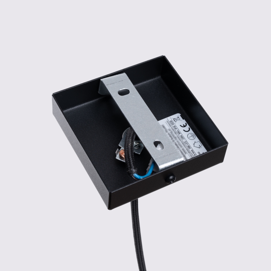 Brilagi - Lámpara colgante LED con cable CRESTO 1xGU10/10W/230V negra