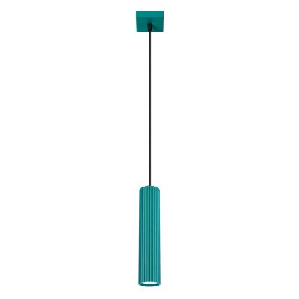 Brilagi - Lámpara colgante LED con cable CRESTO 1xGU10/10W/230V turquesa
