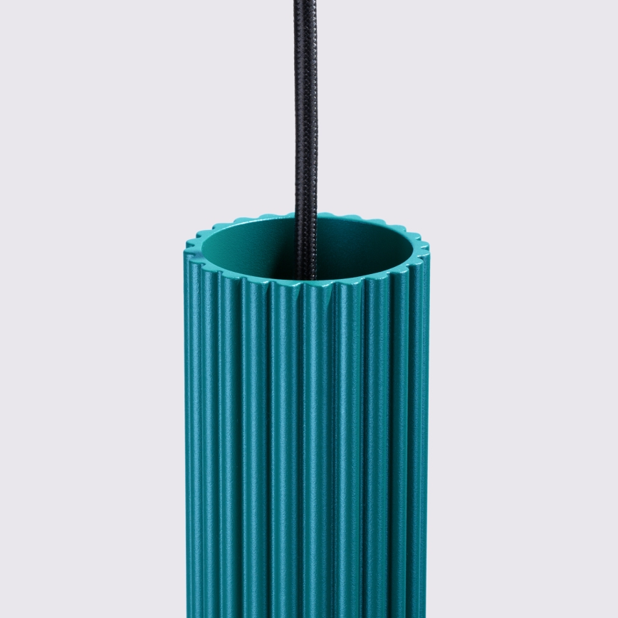 Brilagi - Lámpara colgante LED con cable CRESTO 1xGU10/10W/230V turquesa