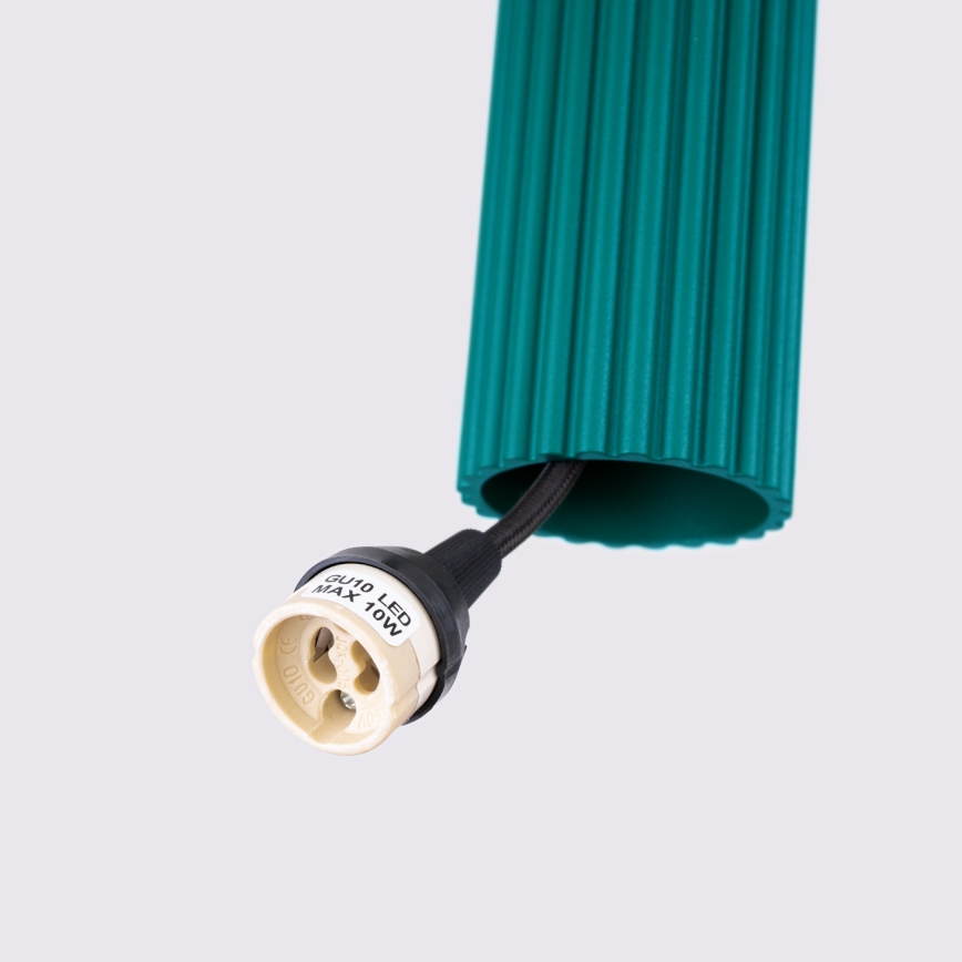 Brilagi - Lámpara colgante LED con cable CRESTO 1xGU10/10W/230V turquesa