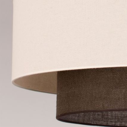 Brilagi - Lámpara colgante LED con cable estilo BOHO 3xE27/15W/230V Ø 80 cm crema/marrón