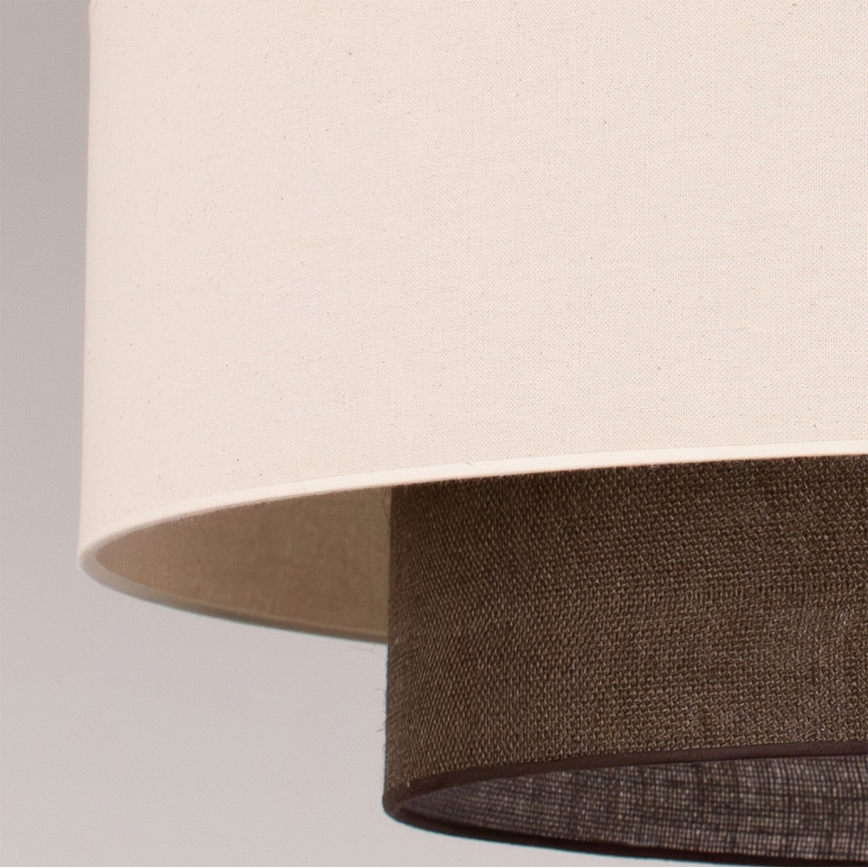 Brilagi - Lámpara colgante LED con cable estilo BOHO 3xE27/15W/230V Ø 80 cm crema/marrón