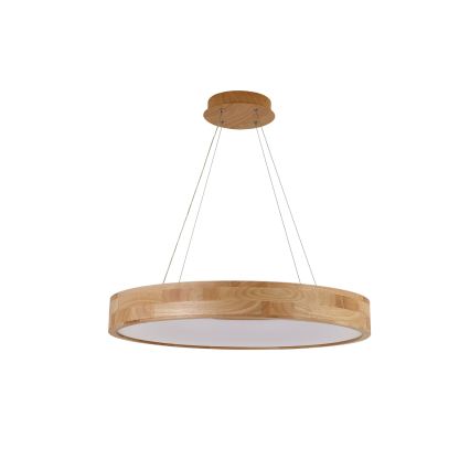 Brilagi - Lámpara colgante LED suspendida por cable FALCON WOOD, 40 W, 230 V, 3000/4000/6000 K, Ø 60 cm, madera