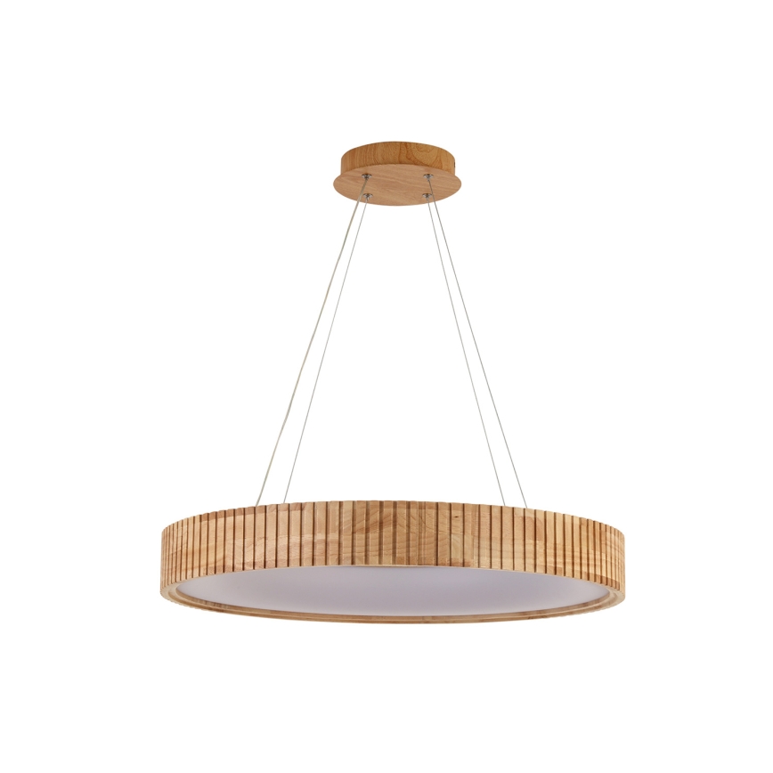 Brilagi - Lámpara colgante LED suspendida por cable FALCON WOOD MODERN LED/40W/230V 3000/4000/6000K, diámetro 60 cm, acabado en madera