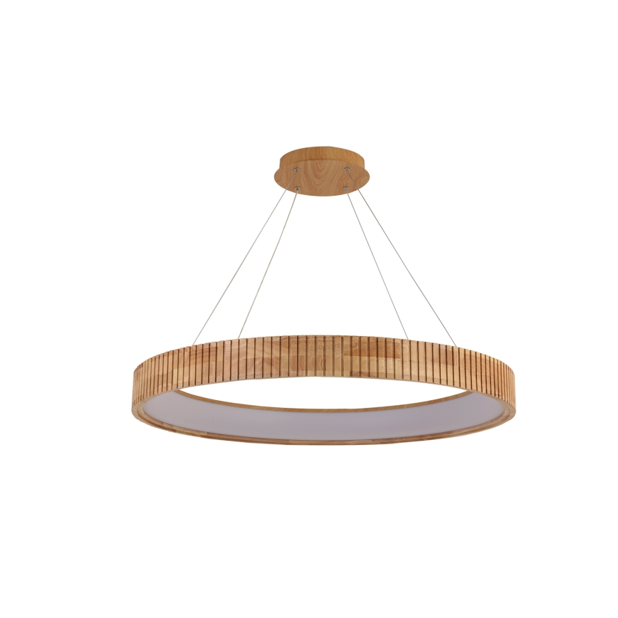 Brilagi - Lámpara colgante LED con cable FALCON WOOD MODERN LED/60W/230V 3000/4000/6000K Ø 80 cm madera