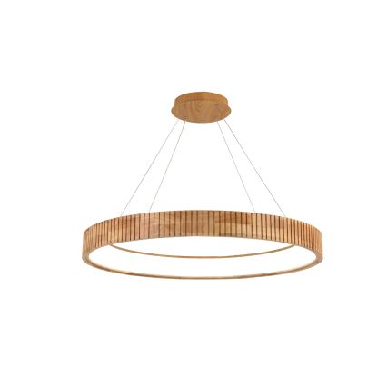 Brilagi - Lámpara colgante LED con cable FALCON WOOD MODERN LED/60W/230V 3000/4000/6000K Ø 80 cm madera
