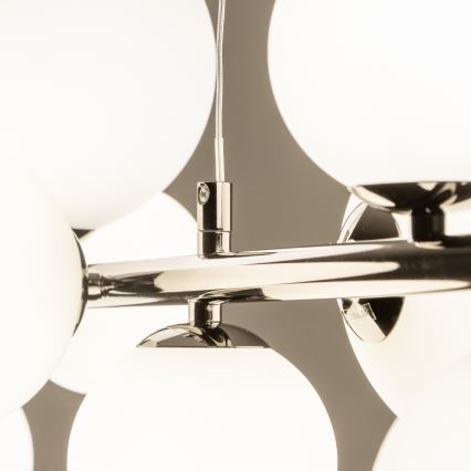 Brilagi - Lámpara colgante LED con cable MILLA 10xG9/3W/230V negro cromado/blanco