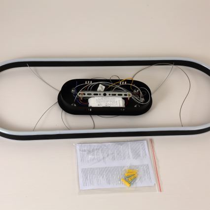 Brilagi - Lámpara colgante LED con cable PONDIE LED/43W/230V 80x30 cm negra