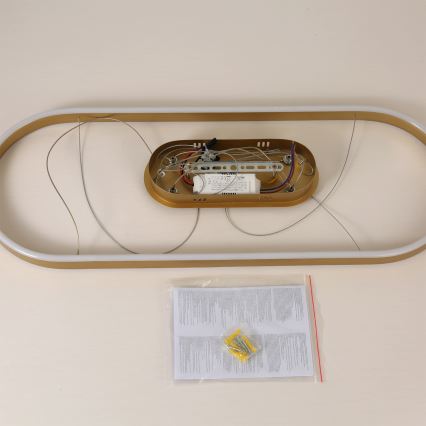 Brilagi - Lámpara colgante LED con cable PONDIE LED/44W/230V 80x30 cm dorada