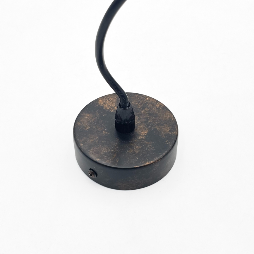 Brilagi - Lámpara colgante LED con cable RIDDY 1xE27/60W/230V cobre/pátina