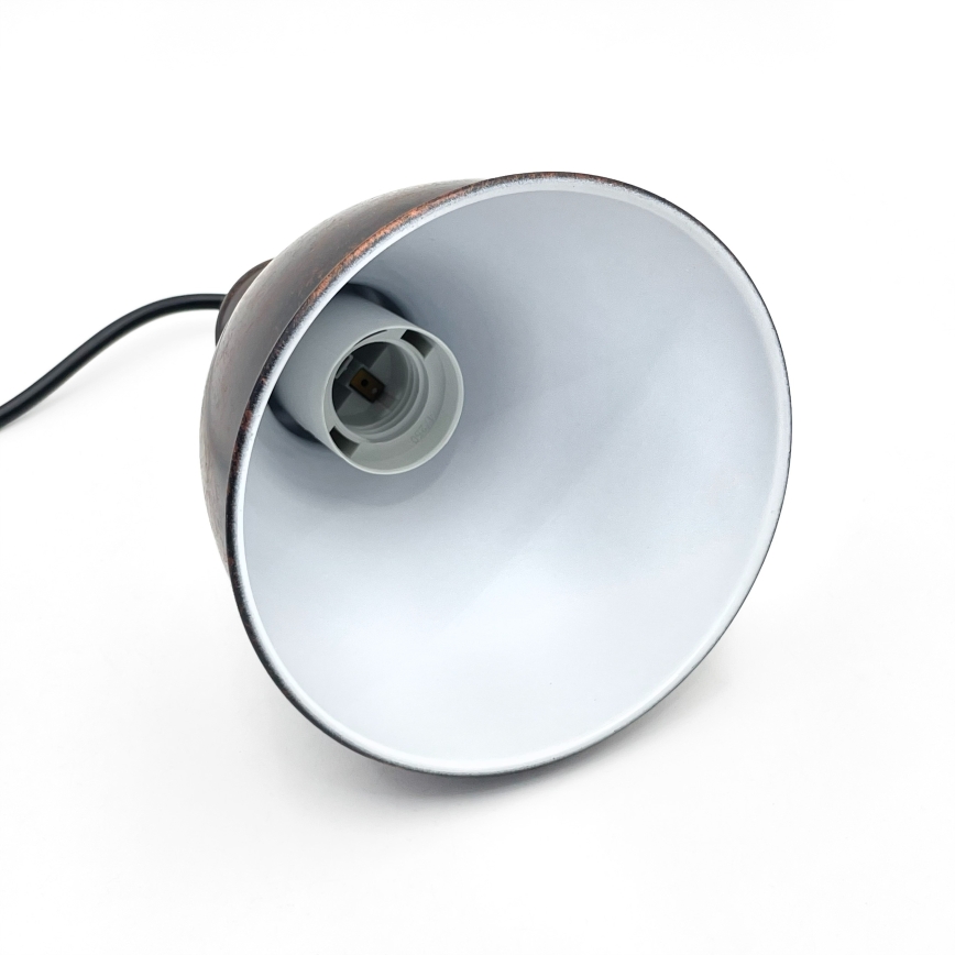Brilagi - Lámpara colgante LED con cable RIDDY 1xE27/60W/230V cobre/pátina