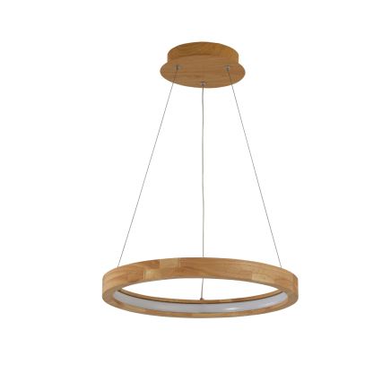 Brilagi - Lámpara colgante LED con cable UMEA WOOD LED/30W/230V, diámetro 40 cm, madera