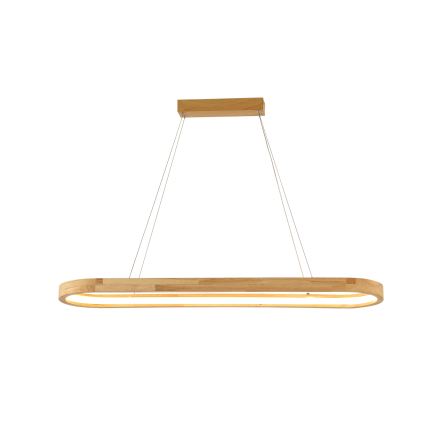 Brilagi - Lámpara colgante LED con cable UMEA WOOD LED/40W/230V 90x22 cm madera