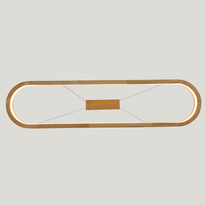 Brilagi - Lámpara colgante LED con cable UMEA WOOD LED/40W/230V 90x22 cm madera