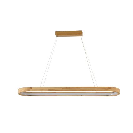 Brilagi - Lámpara colgante LED con cable UMEA WOOD LED/40W/230V 90x22 cm madera