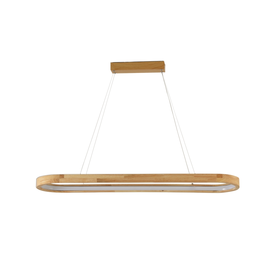 Brilagi - Lámpara colgante LED con cable UMEA WOOD LED/40W/230V 90x22 cm madera