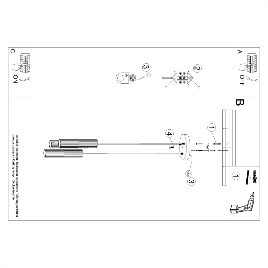 Brilagi - Lámpara colgante LED CRESTO con suspensión por cable 3xGU10/10W/230V roja
