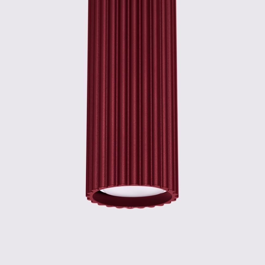 Brilagi - Lámpara colgante LED CRESTO sobre cable 1xGU10/10W/230V burdeos