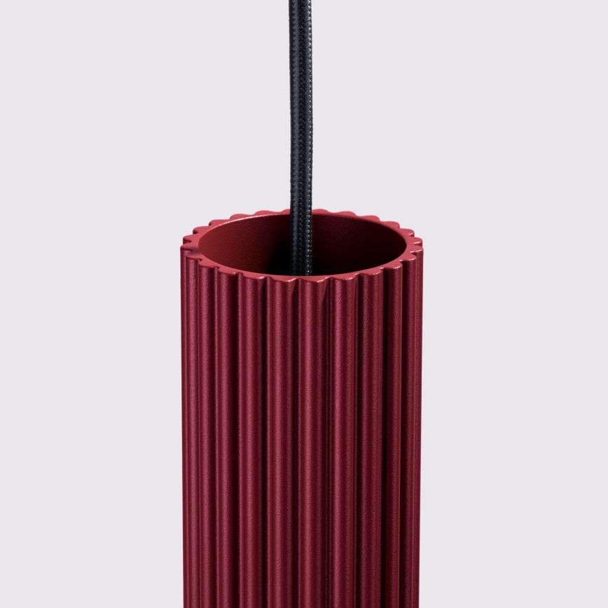 Brilagi - Lámpara colgante LED CRESTO sobre cable 1xGU10/10W/230V burdeos