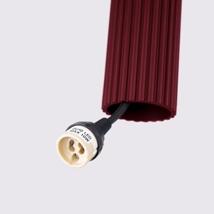 Brilagi - Lámpara colgante LED CRESTO sobre cable 1xGU10/10W/230V burdeos