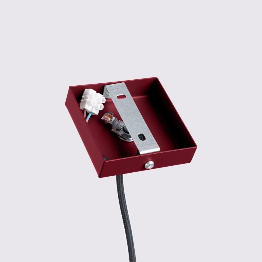 Brilagi - Lámpara colgante LED CRESTO sobre cable 1xGU10/10W/230V burdeos