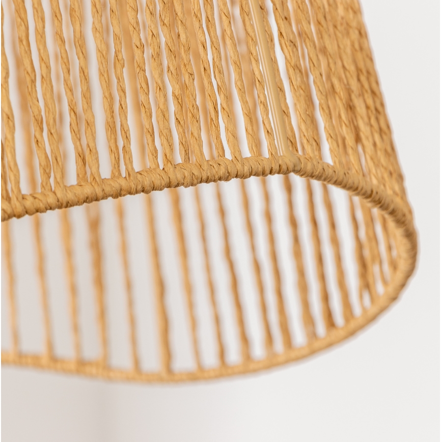 Brilagi - Lámpara colgante LED de cable CERIA BOHO 1xE27/40W/230V Ø 50 cm, marrón