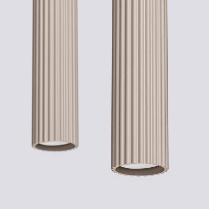 Brilagi - Lámpara colgante LED en cable CRESTO 2xGU10/10W/230V topo