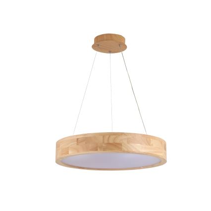 Brilagi - Lámpara colgante LED suspendida por cable FALCON WOOD LED/30W/230V 3000/4000/6000K, Ø 45 cm, madera