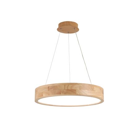 Brilagi - Lámpara colgante LED suspendida por cable FALCON WOOD LED/30W/230V 3000/4000/6000K, Ø 45 cm, madera